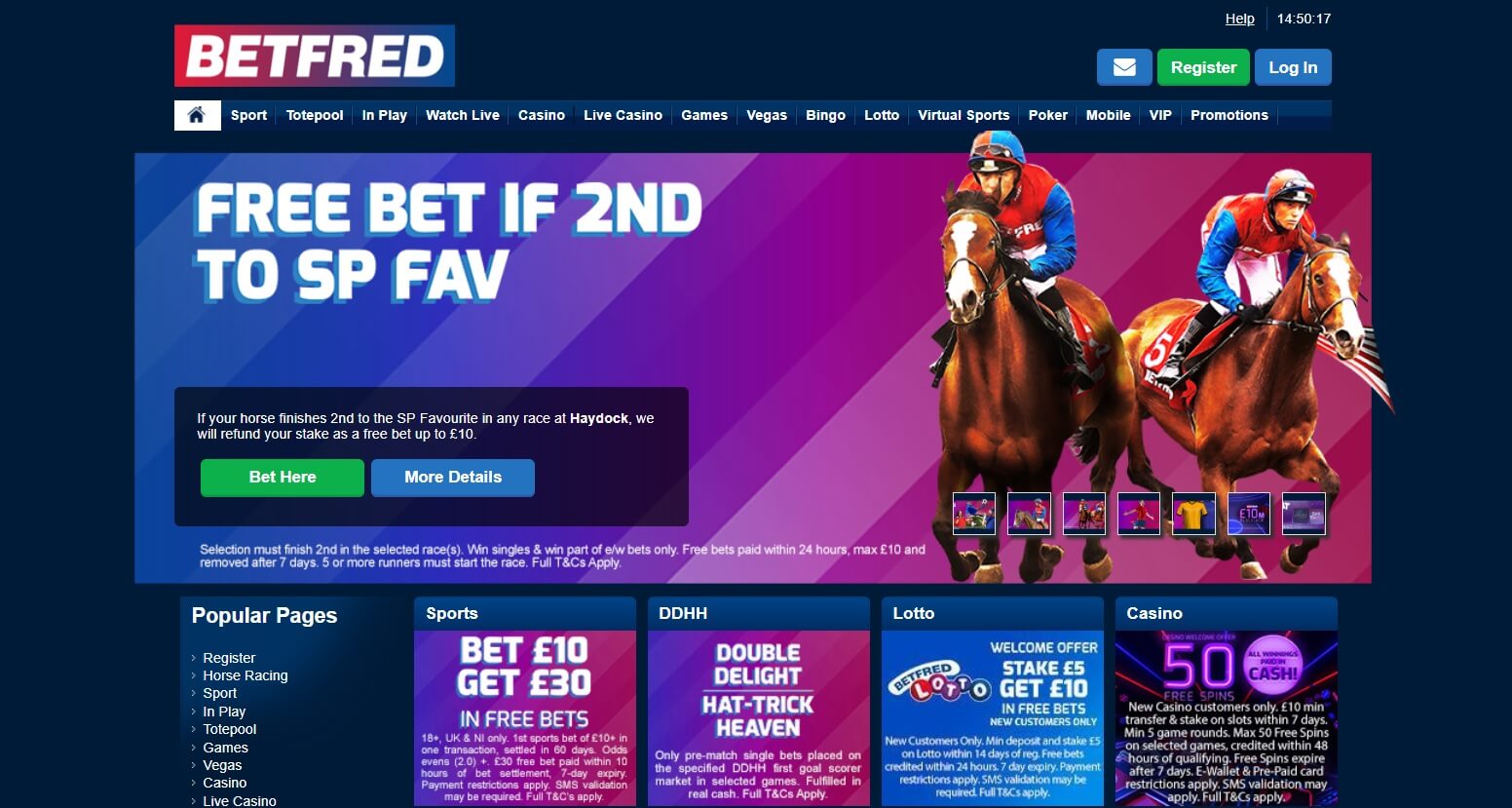 betfred sports and bonus horse betting